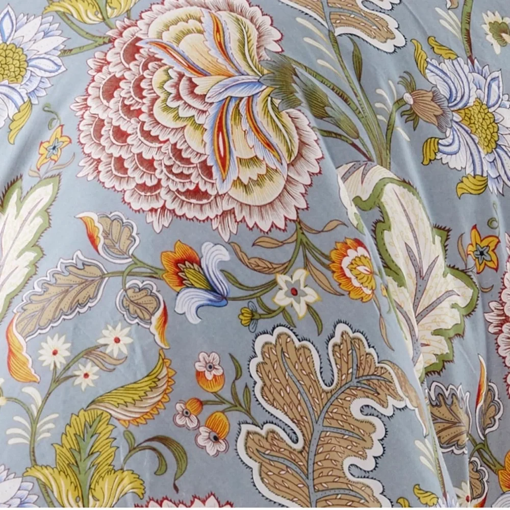 🆕 PB Style Floral Duvet Cover Set King 3 piece bedding luxury hotel style NEW